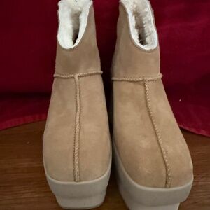 UGG New Heights Platform Mini Fur Lined Booties SZ Various Orig. $200